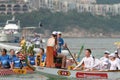 Dragon boats festival race Stanley beach Hong Kong 6 June 2011 Royalty Free Stock Photo