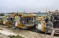 Dragon boats on perfume river