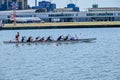 Training session of thames dragon boat in Newham