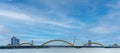 Dragon bridge with Han river in Da Nang city. Landmark and popular for tourist attraction. Vietnam and Southeast Asia travel Royalty Free Stock Photo