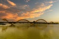 Dragon bridge with Han river in Da Nang city. Landmark and popular for tourist attraction. Vietnam and Southeast Asia travel Royalty Free Stock Photo