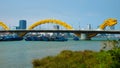 Dragon bridge, Han river, Da Nang, Vietnam Royalty Free Stock Photo