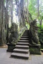 Dragon Bridge in Sacred Monkey Forest Sanctuary, Ubud, Bali Royalty Free Stock Photo