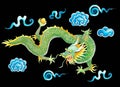 Dragon bright illustration Chinese Dragon of power and wisdom.