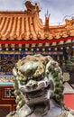 Dragon Bronze Statue Roof Summer Palace Beijing, China Royalty Free Stock Photo