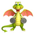 Dragon cartoon character with Gim equipment