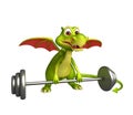 Dragon cartoon character with Gim equipment