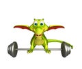 Dragon cartoon character with Gim equipment