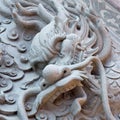 Dragon carved from stone