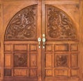 Dragon carving door