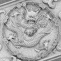 Dragon carving at temple
