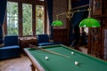 Dragon Castle, Interior, Billiard room