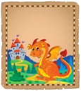 Dragon and castle theme parchment 4