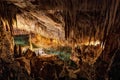 Dragon cave, Coves del Drach, (Cuevas del Drach). Porto Cristo. Balearic Islands Mallorca Spain
