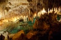 Dragon caves on Majorca, Spain. Beautiful nature caves on Mallorca, Balearic island. Popular tourist destination Royalty Free Stock Photo