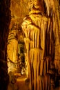 Dragon caves on Majorca, Spain. Beautiful nature caves on Mallorca, Balearic island. Popular tourist destination Royalty Free Stock Photo