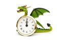 Dragon and clocks