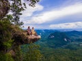 Dragon Crest mountain Krabi Thailand, traveler Dragon Crest or Khuan Sai Khao Ngon Nak Nature Trail Royalty Free Stock Photo