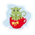 Dragon in the cup new year 2024