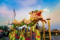 Dragon Dance in a Chinese New Year`s Celebration Royalty Free Stock Photo