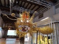 dragon decoration art in sam tung UK museum tsuen Wan hongkong Royalty Free Stock Photo