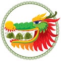 Dragon eating rice dumpling design