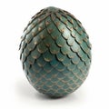 Dragon Egg, Black and Gold Scaled Fantasy Eggs, Dinosaur Fossil, Magic Dragon Egg, Generative AI Illustration