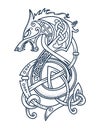 Emblem of the brave Viking warriors Royalty Free Stock Photo