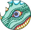 Dragon eye Royalty Free Stock Photo