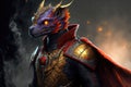 Dragon fire : The Dragon-Human Hybrid Superhero Protecting the City. Generative AI