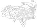 Dragon fish chinese style