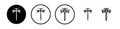 Dragon fly icon vector set on white background Royalty Free Stock Photo