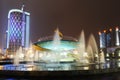 Dragon Fountain in Chengdu Tianfu Square Royalty Free Stock Photo