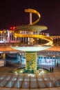 Dragon fountain in Tianfu Square in the center of the city Royalty Free Stock Photo