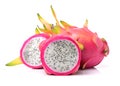 The Dragon Fruit is also known as pitaya, pitahaya, huo long guo, strawberry pear, nanettikafruit or Thanh Long, Royalty Free Stock Photo