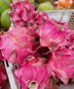 Dragon fruit in a basket | Traditional market