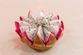 Dragon fruit is a fruit in China with a sweet, delicious taste, white flesh, purple shell Royalty Free Stock Photo