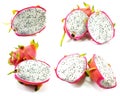 Dragon fruit isolated on white background Royalty Free Stock Photo