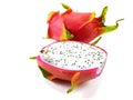 Dragon fruit isolated on white background Royalty Free Stock Photo