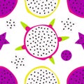 Dragon fruit pattern Royalty Free Stock Photo
