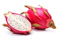 Dragon fruit, pitaya isolated on white background