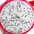 Dragon fruit transection close-up Royalty Free Stock Photo