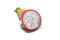 Dragon fruit white background closeup detail Royalty Free Stock Photo