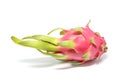 Dragon fruit white background detail art Royalty Free Stock Photo