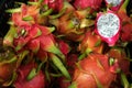 Dragon fruits at the market Royalty Free Stock Photo