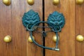 Dragon Gate Door Handle Royalty Free Stock Photo