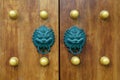 Dragon Gate Door Handle Royalty Free Stock Photo