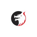 dragon head logo vector Royalty Free Stock Photo