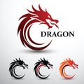 Dragon head vector