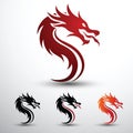 Dragon head vector